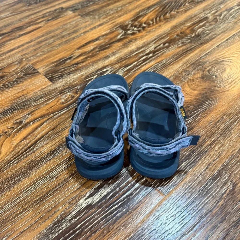 Teva Hurricane Size 2 XLT2 Kids Sport Sandals Blue Grey Pattern 1019390C Shoes